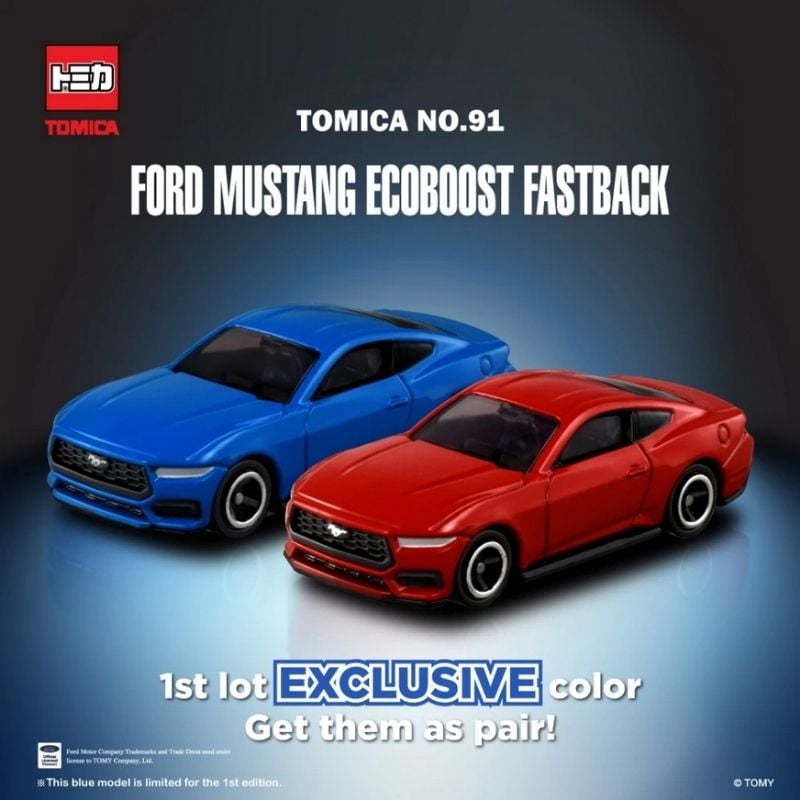 Mô hình xe Ford Mustang Ecoboost Fastback No.91 1:63 TOMICA
