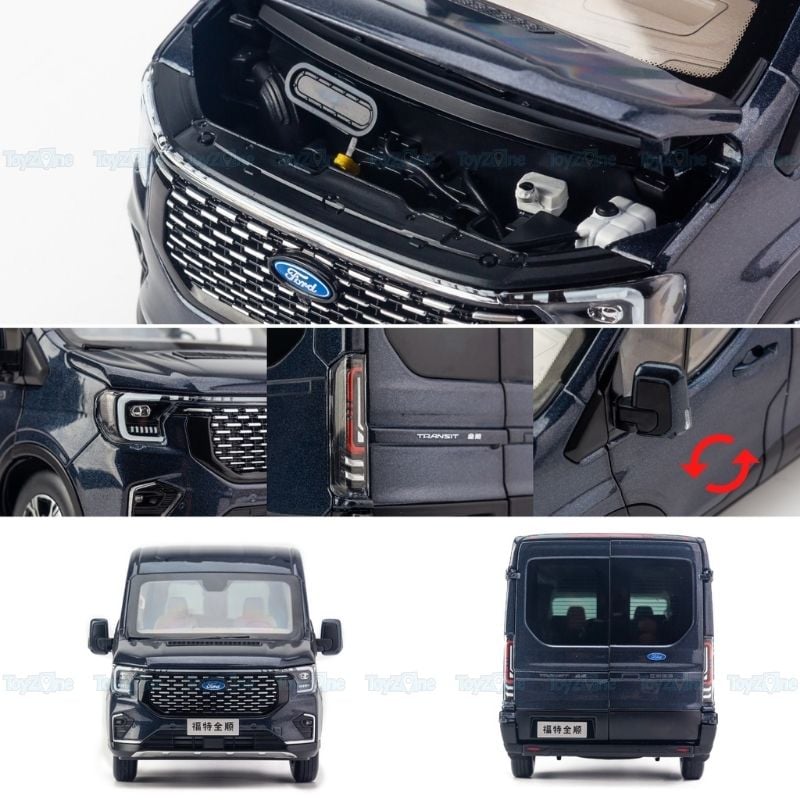 Mô hình xe Ford Transit 2024 1:18 Paudi