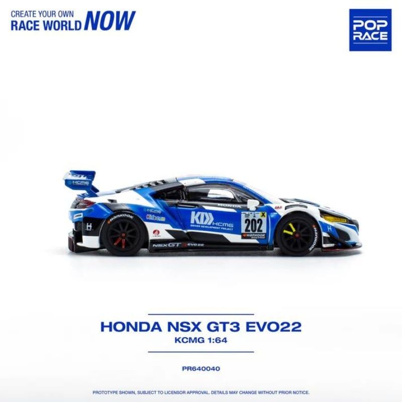 Mô hình xe Honda NSX GT3 EVO 22 1:64 POP RACE