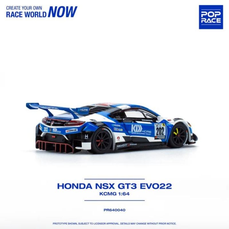 Mô hình xe Honda NSX GT3 EVO 22 1:64 POP RACE