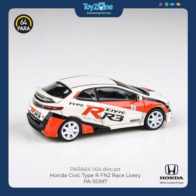 Mô hình xe Honda Civic FN2 Type R 2007 1:64 PARA64