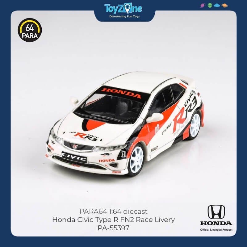 Mô hình xe Honda Civic FN2 Type R 2007 1:64 PARA64