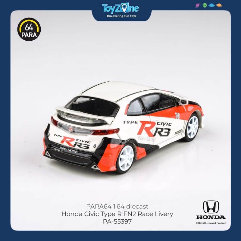 Mô hình xe Honda Civic FN2 Type R 2007 1:64 PARA64