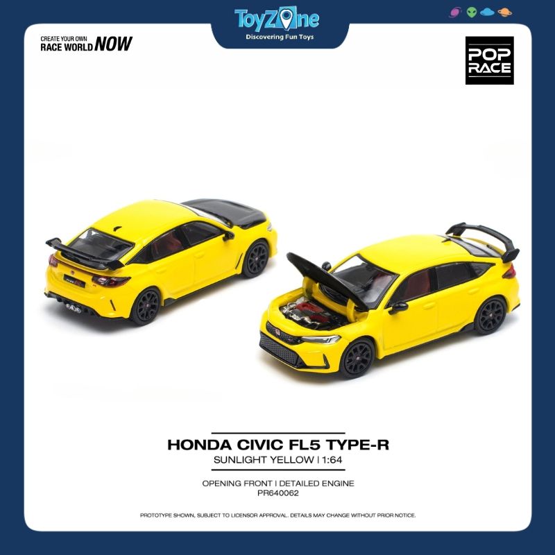 Mô hình xe Honda Civic Type R FL5 1:64 Pop Race