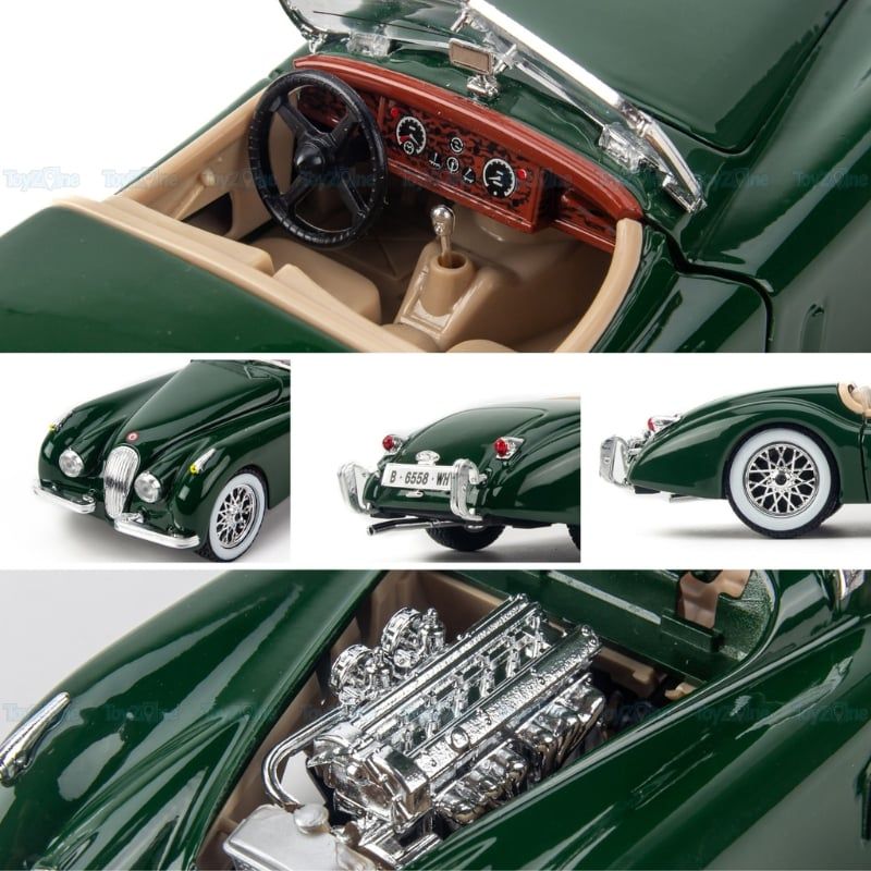 Mô hình xe Jaguar XK120 Roadster 1951 1:24 BBURAGO