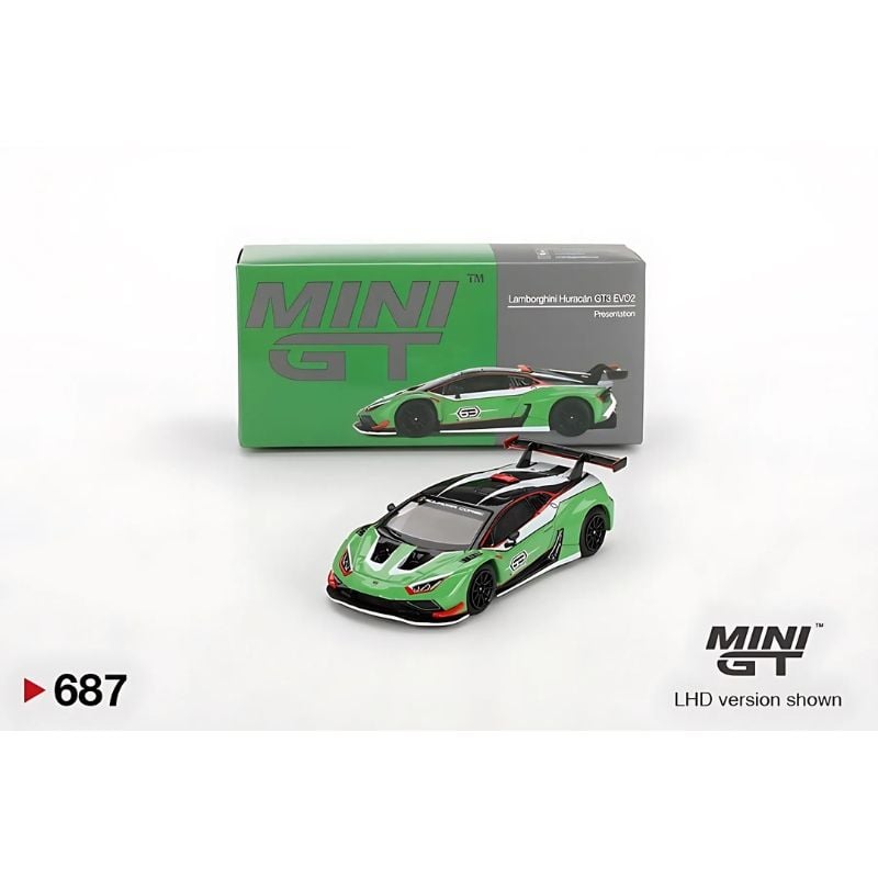 Mô hình xe Lamborghini Huracan GT3 EVO2 1:64 MiniGT