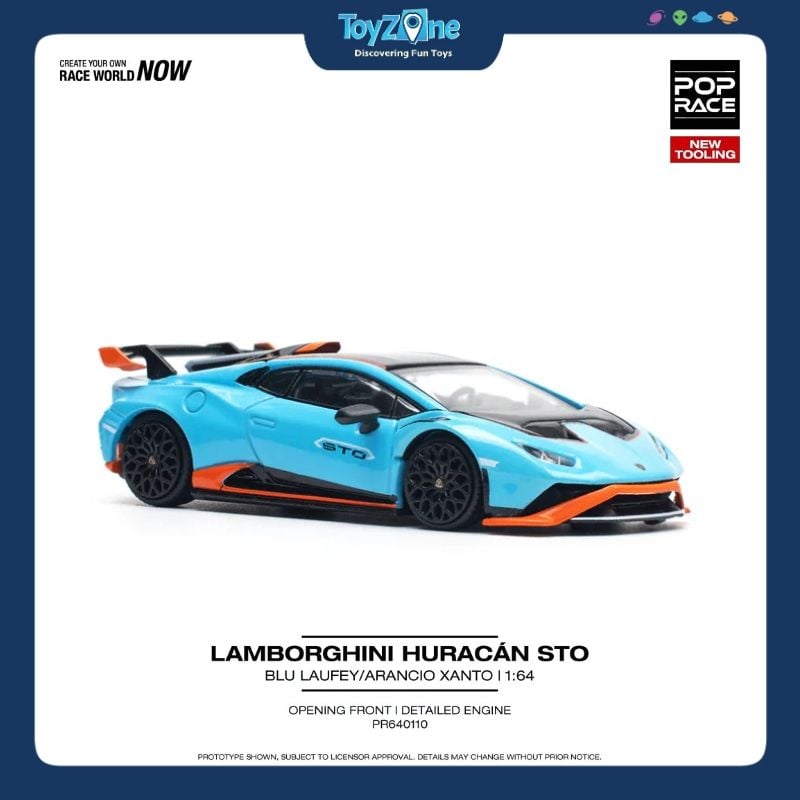 Mô hình xe Lamborghini Huracán STO 1:64 POP RACE