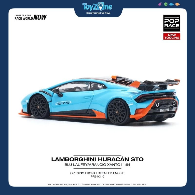 Mô hình xe Lamborghini Huracán STO 1:64 POP RACE