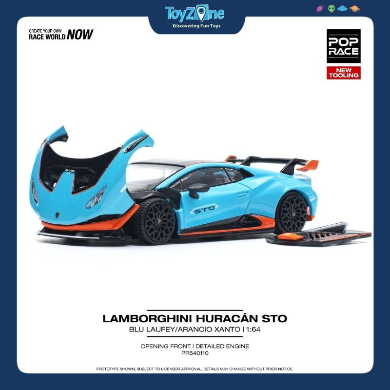 Mô hình xe Lamborghini Huracán STO 1:64 POP RACE