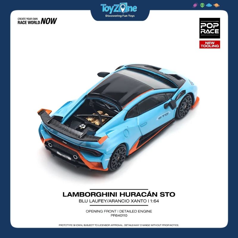 Mô hình xe Lamborghini Huracán STO 1:64 POP RACE