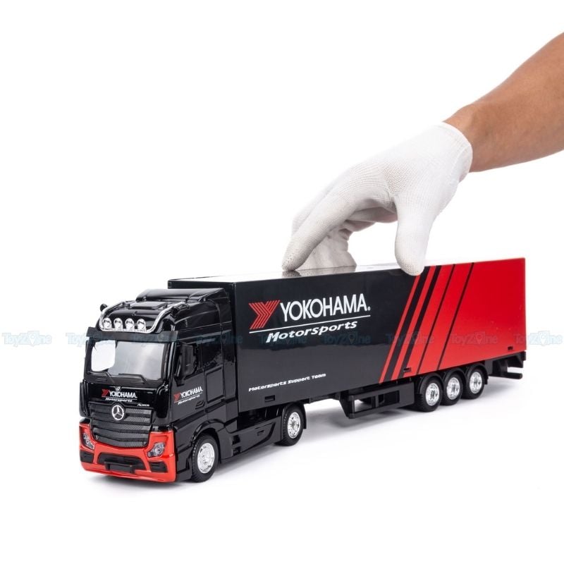 Mô hình xe Container Mercedes Actros Gigaspace Hauler Trailer 1:43 BBURAGO
