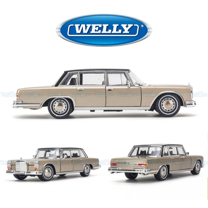 Mô hình xe Mercedes Benz 600 1963 1:24 Welly