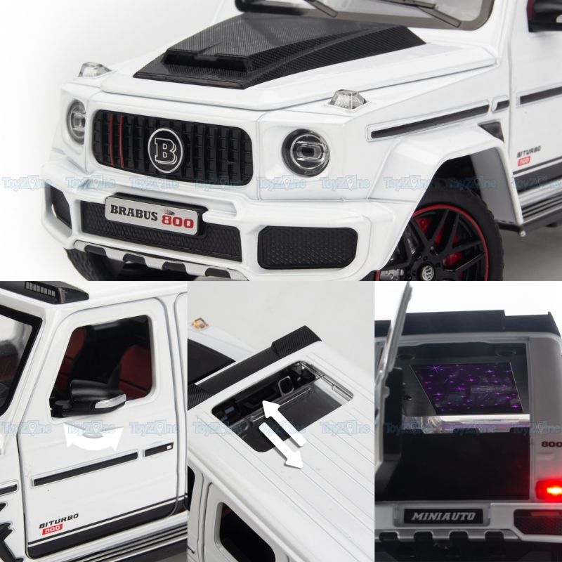 Mô hình xe Mercedes Brabus G800 1:24 Miniauto
