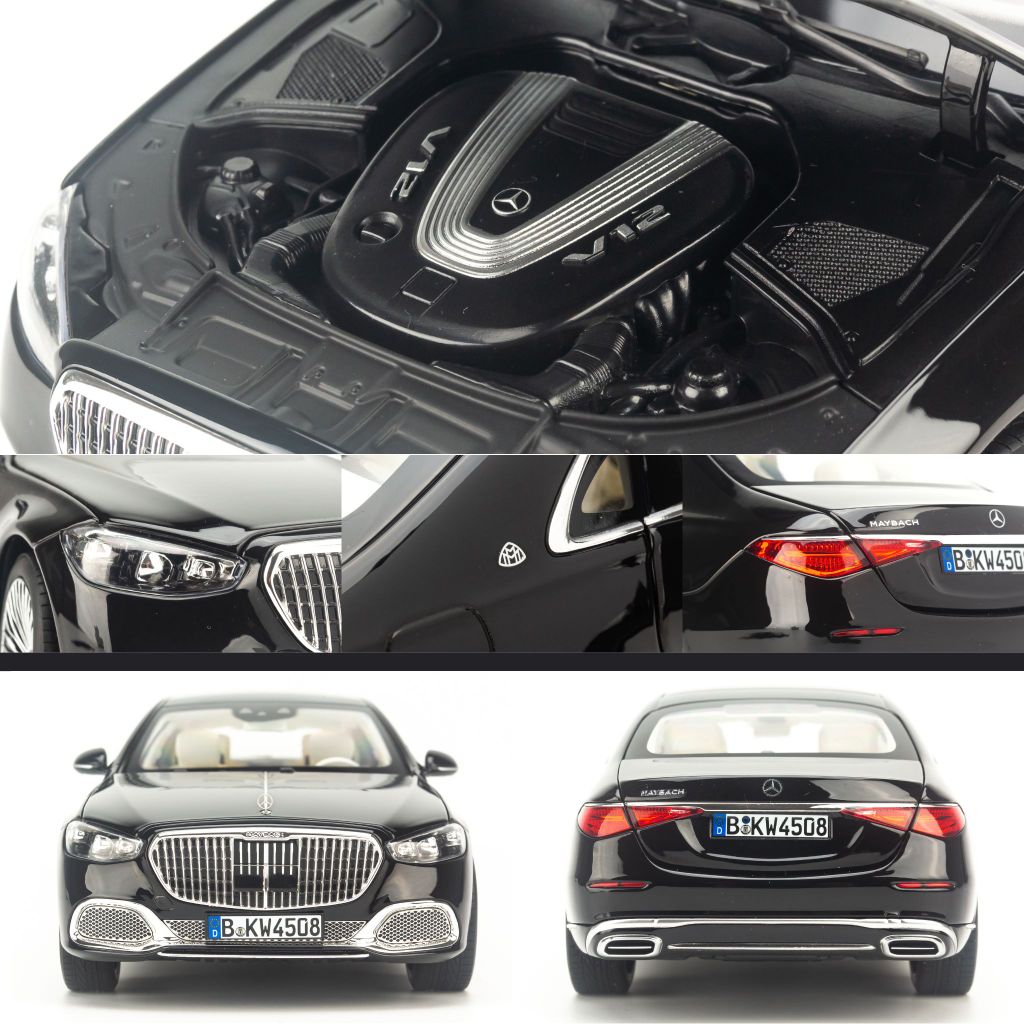 Mô hình xe Mercedes Maybach S680 W223 2021 1:18 Norev