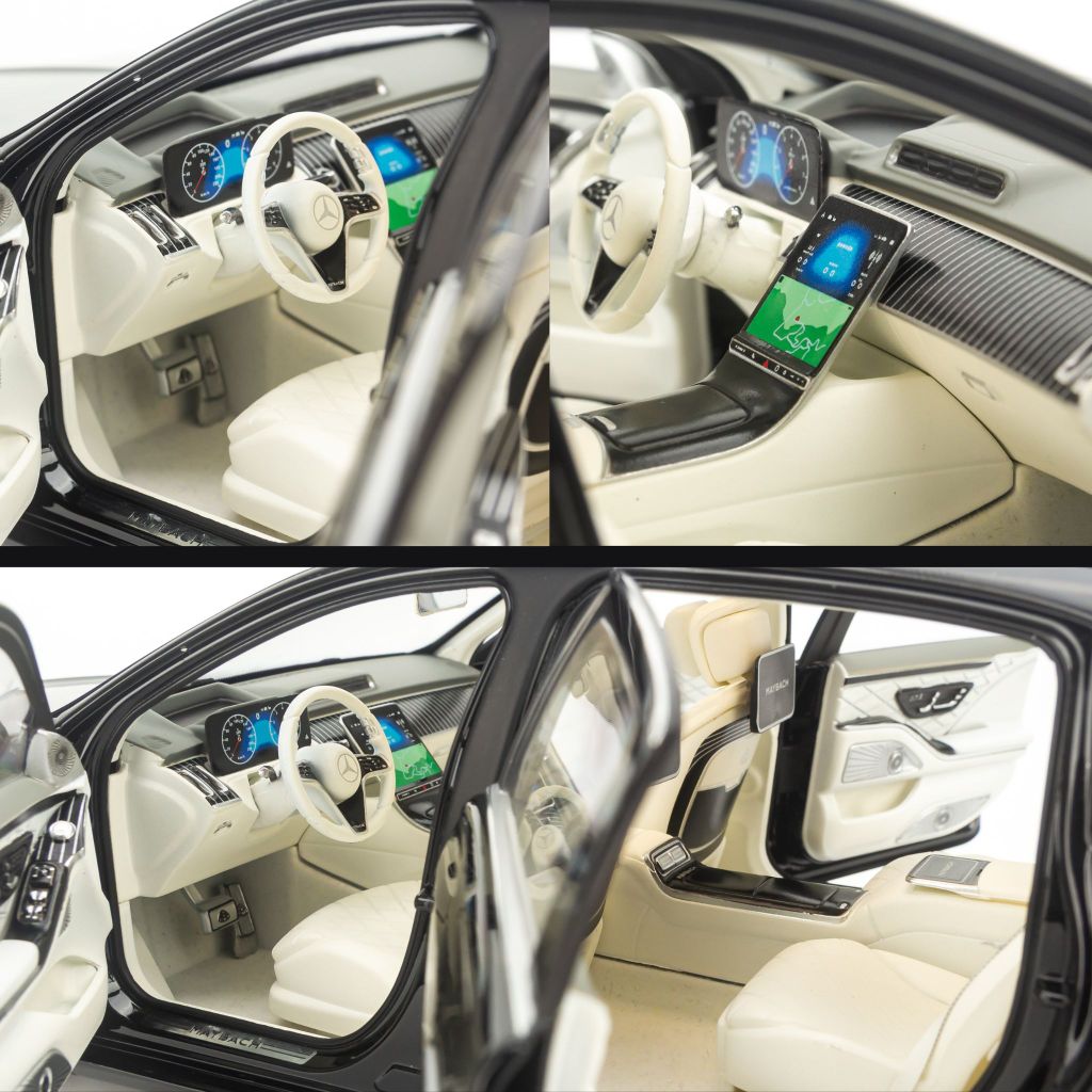 Mô hình xe Mercedes Maybach S680 W223 2021 1:18 Norev