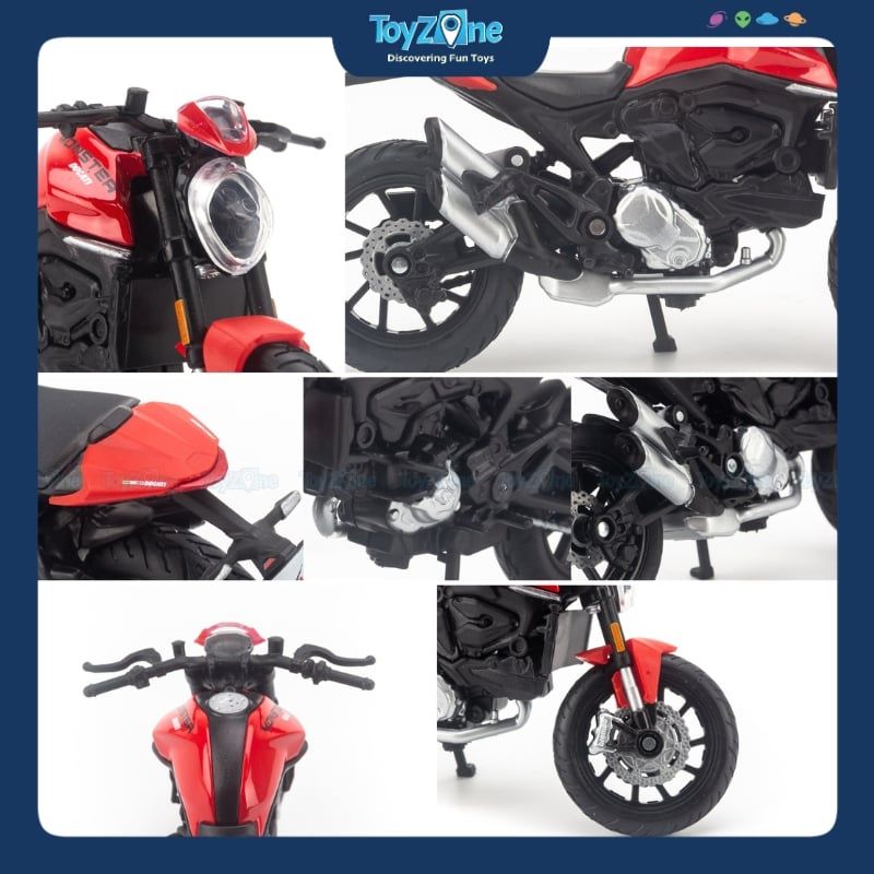 Mô hình xe mô tô Ducati Monster 1:18 Maisto