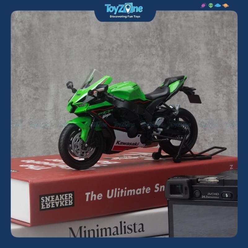Mô hình xe mô tô Kawasaki Ninja ZX-10R 2021 1:12 Welly