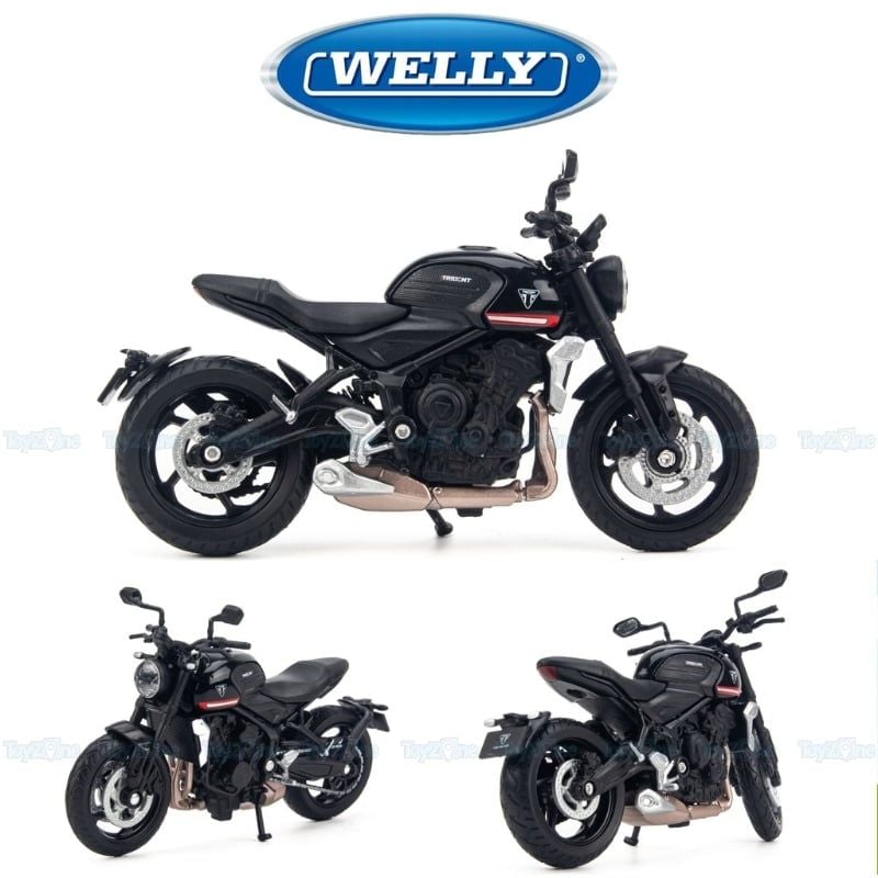 Mô hình xe mô tô Triumph Trident 660 1:18 WELLY