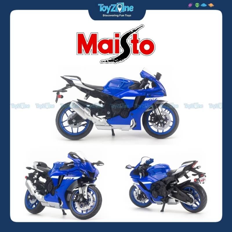 Mô hình xe mô tô Yamaha YZF-R1 2021 1:12 Maisto
