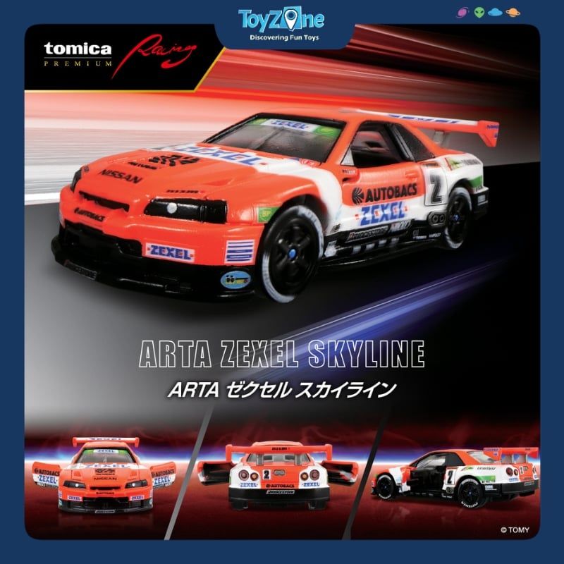 Mô hình xe Nissan ARTA Zexel Skyline 1:63 TOMICA PREMIUM RACING