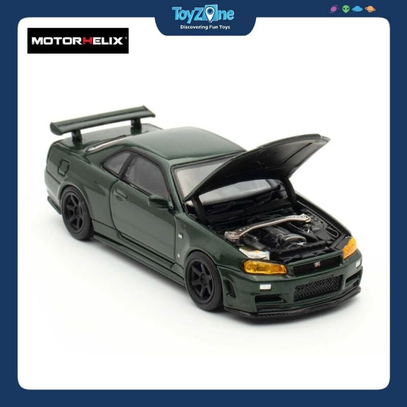 Mô hình xe Nissan GT-R ( NISMO ) R34 CRS 1:64 MOTORHELIX