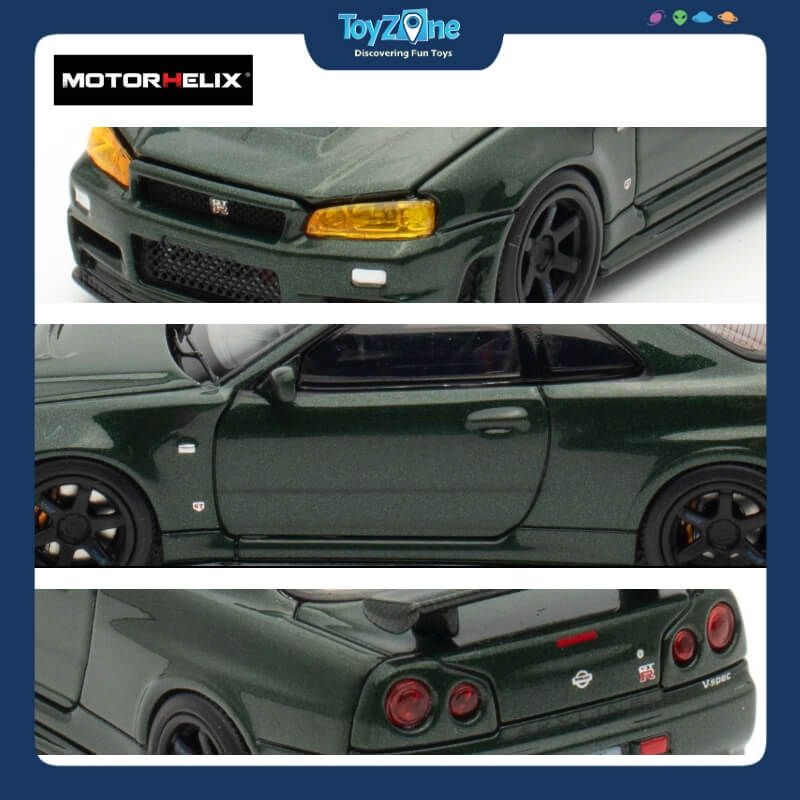 Mô hình xe Nissan GT-R ( NISMO ) R34 CRS 1:64 MOTORHELIX