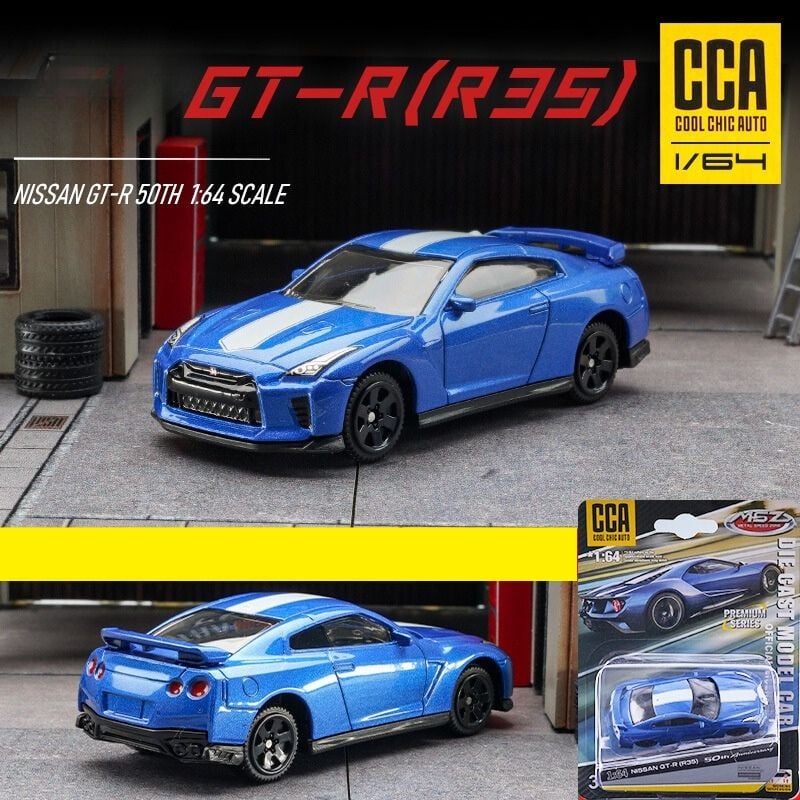 Mô hình xe Nissan GTR R35 50th Anniversary 1:64 CCA