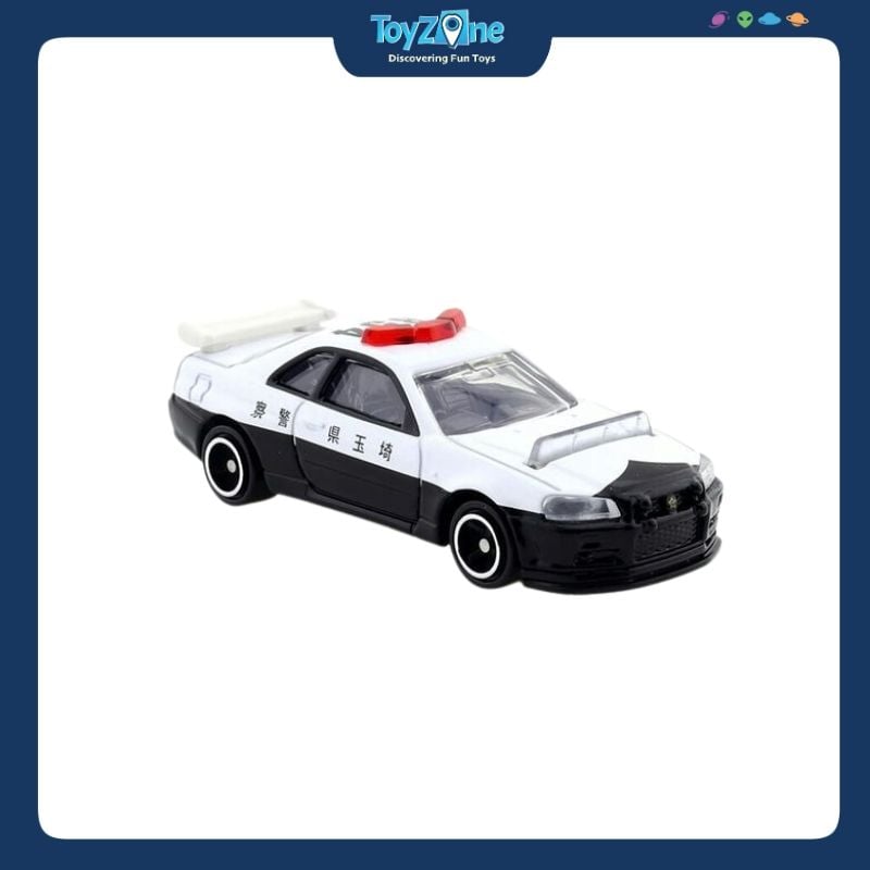 Mô hình xe Nissan Skyline GT-R ( BNR34 ) Police Car No.1 1:62 TOMICA