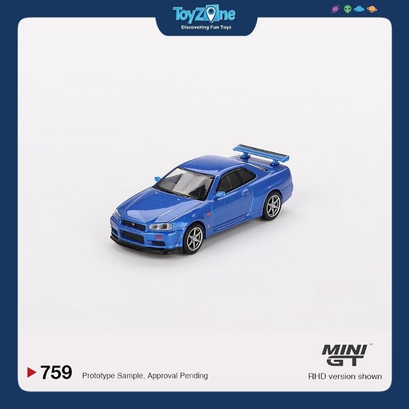 Mô hình xe Nissan Skyline GT-R R34 V-Spec 1:64 MiniGT