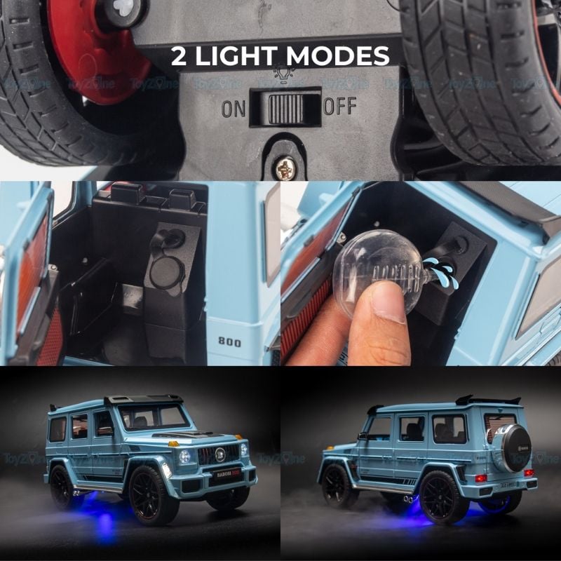 Mô hình xe ô tô Mercedes Brabus G800 1:18 Chezhi