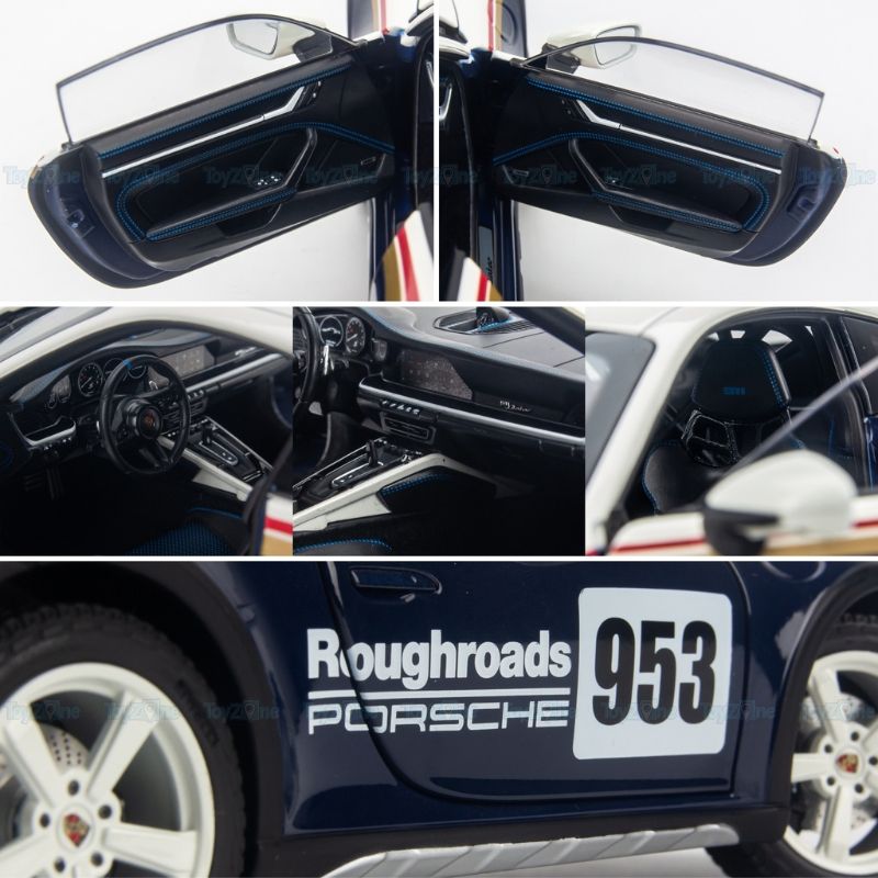 Mô hình xe Porsche 911 ( 992 ) Dakar 2023 1:18 Norev