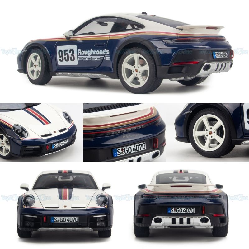Mô hình xe Porsche 911 ( 992 ) Dakar 2023 1:18 Norev
