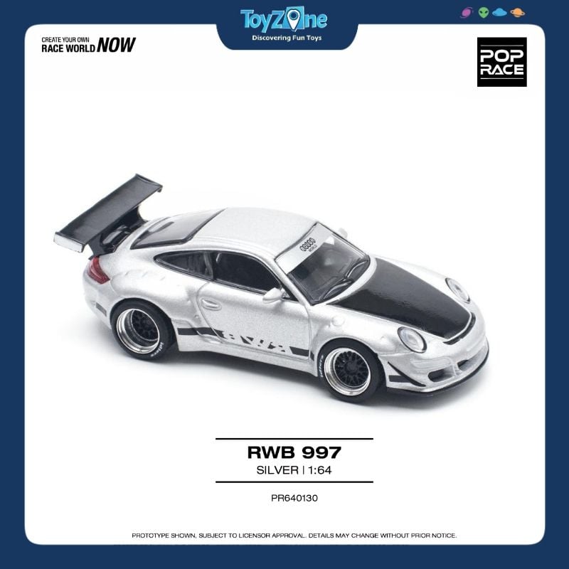 Mô hình xe Porsche 911 RWB ( 997 ) 1:64 POP RACE