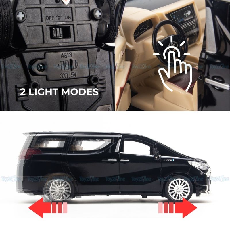 Mô hình xe Toyota Alphard 1:24 Chezhi