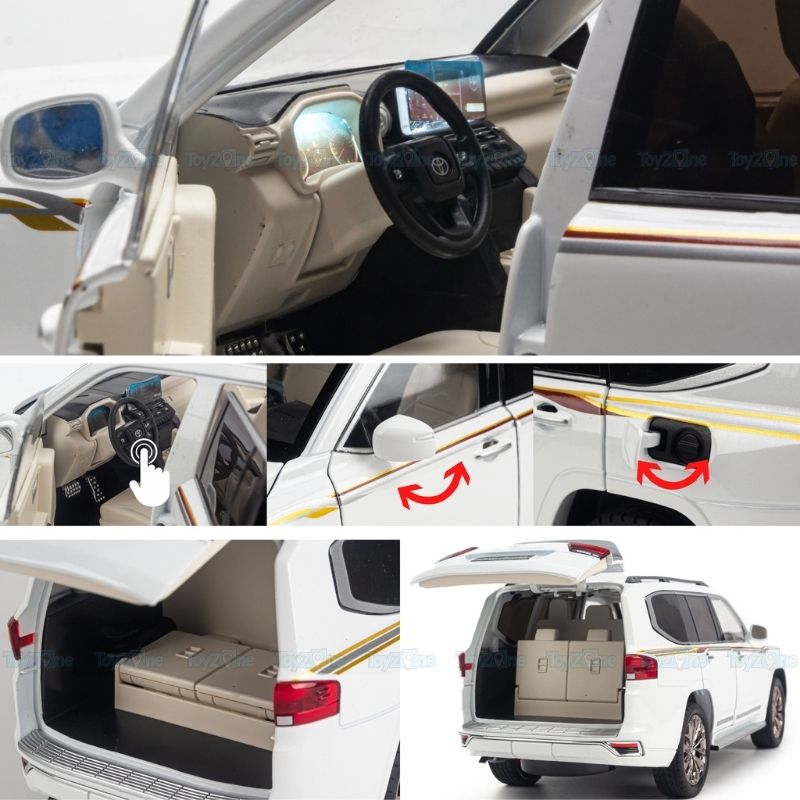 Mô hình xe Toyota Land Cruiser LC300 1:18 CHEZHI