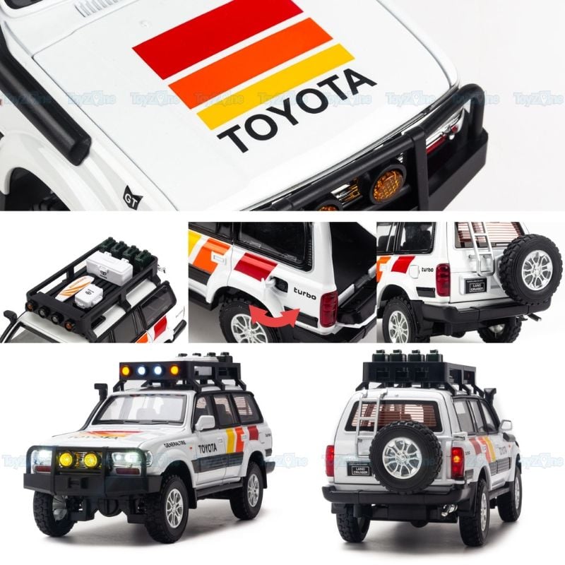 Mô hình xe Toyota Land Cruiser LC80 Off-Road 1:24 CHEZHI