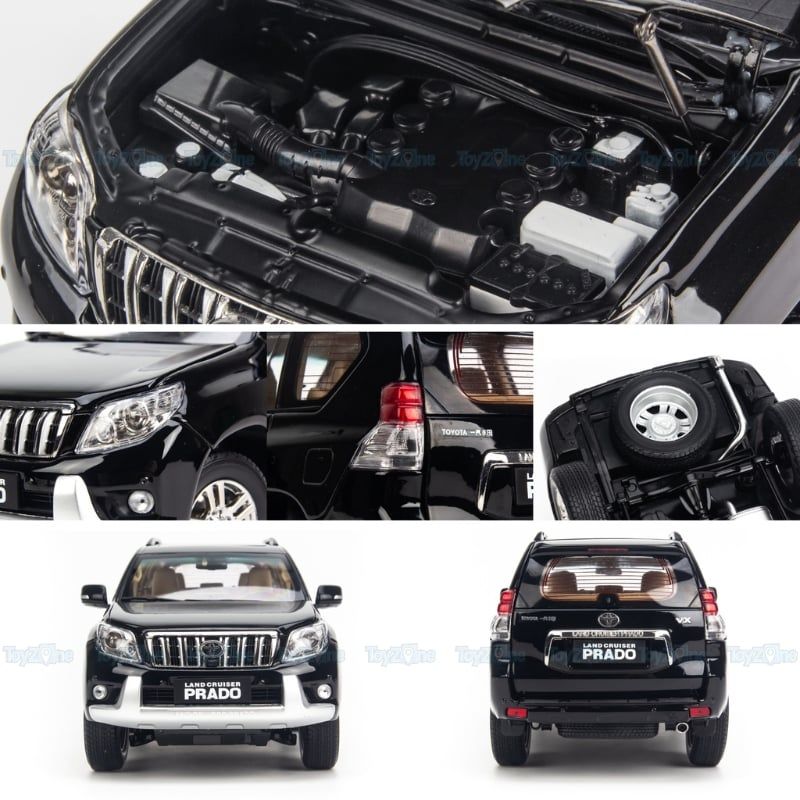 Mô hình xe Toyota Land Cruiser Prado 1:18 Paudi