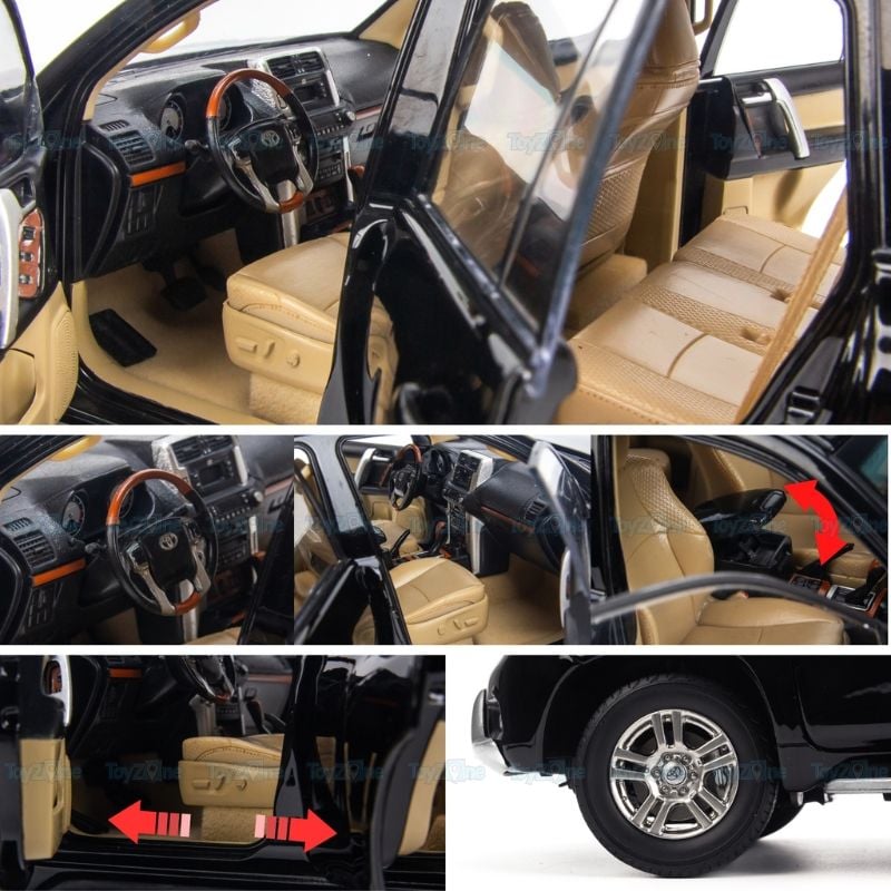 Mô hình xe Toyota Land Cruiser Prado 1:18 Paudi