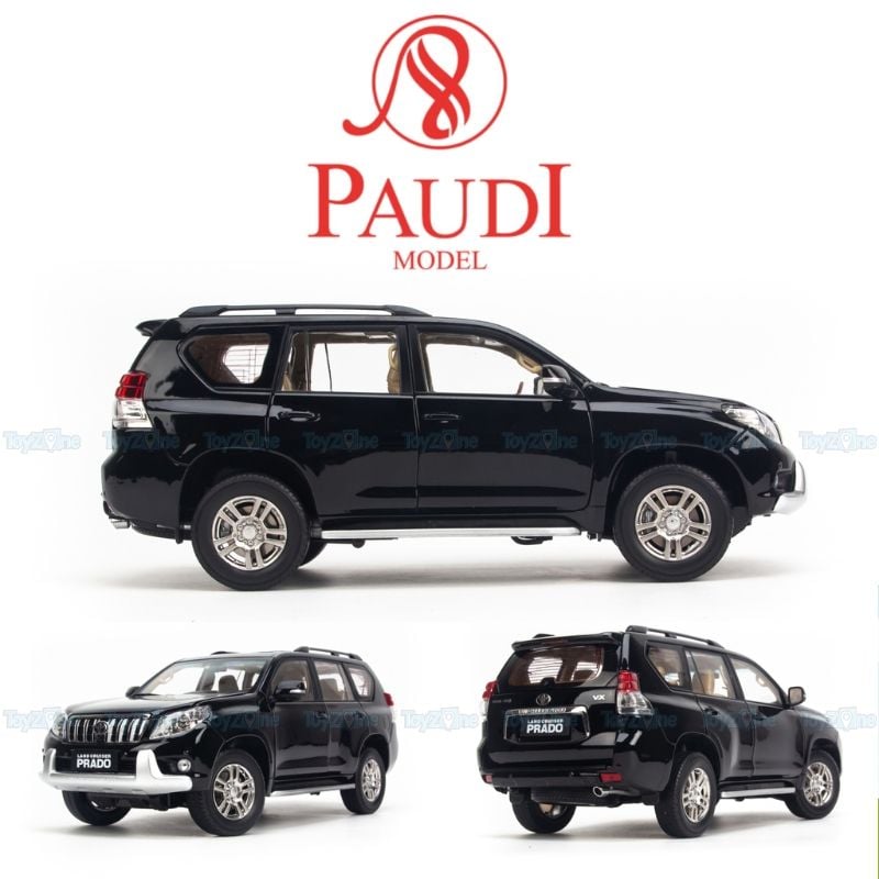 Mô hình xe Toyota Land Cruiser Prado 1:18 Paudi