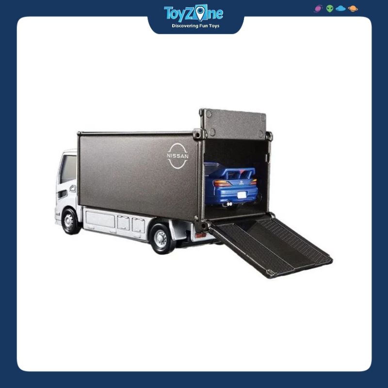 Mô hình xe Transporter Truck And Nissan Silvia S15 TOMICA PREMIUM