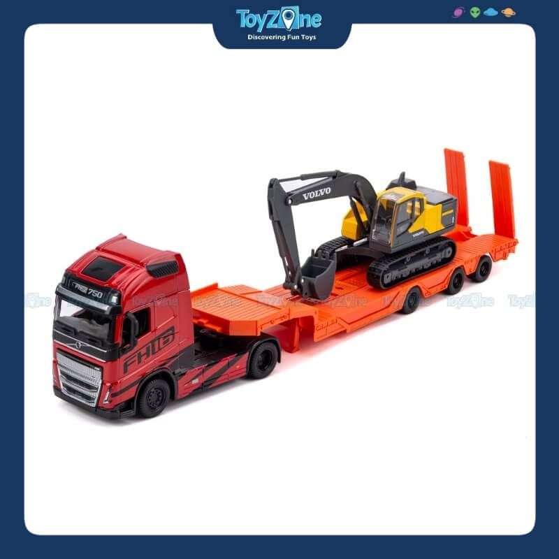 Mô hình xe Volvo FH16 Truck & Volvo Excavator 1:43 MAISTO