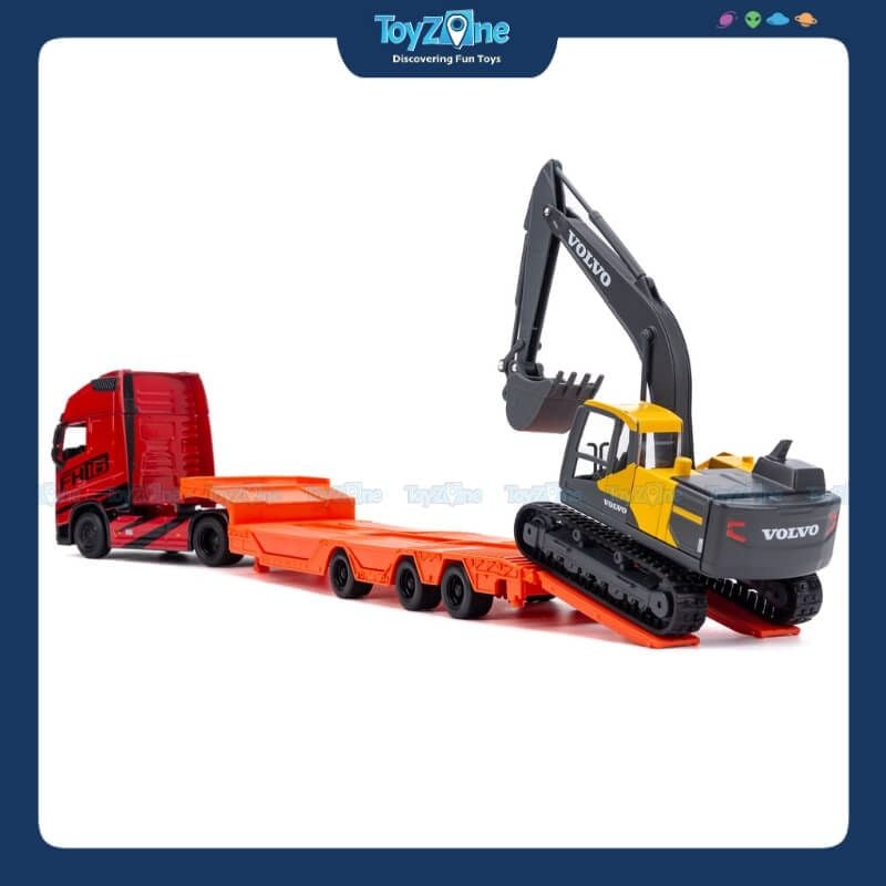 Mô hình xe Volvo FH16 Truck & Volvo Excavator 1:43 MAISTO