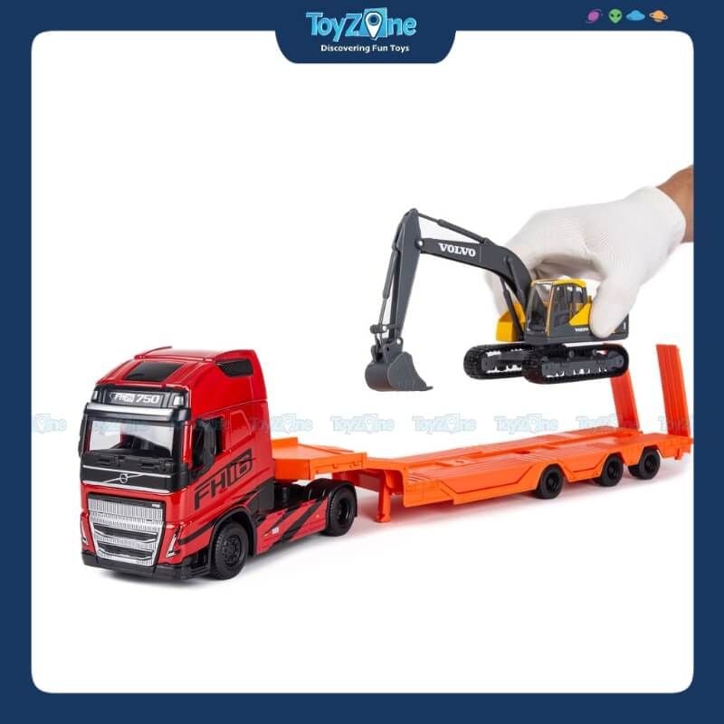 Mô hình xe Volvo FH16 Truck & Volvo Excavator 1:43 MAISTO
