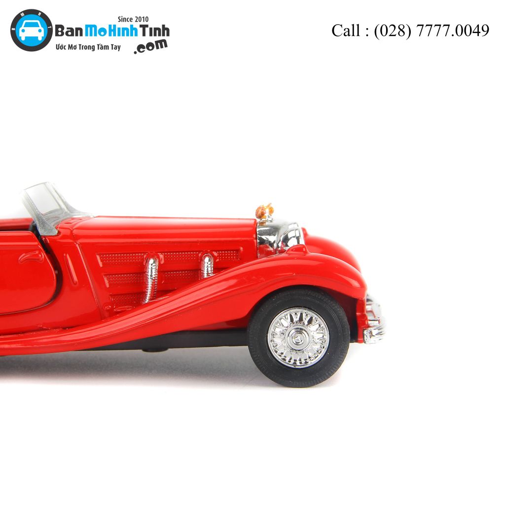 Mô hình xe Mercedes Benz 500K Type Convertible Red 1:36 Welly- 98879C