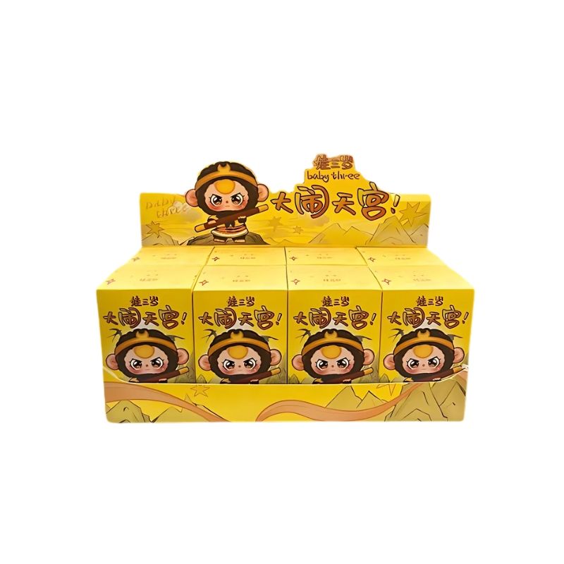 Mô hình Blind Box móc khoá gấu bông Baby Three Havoc in Heaven ( Tây Du Ký ) CUREPLANETA