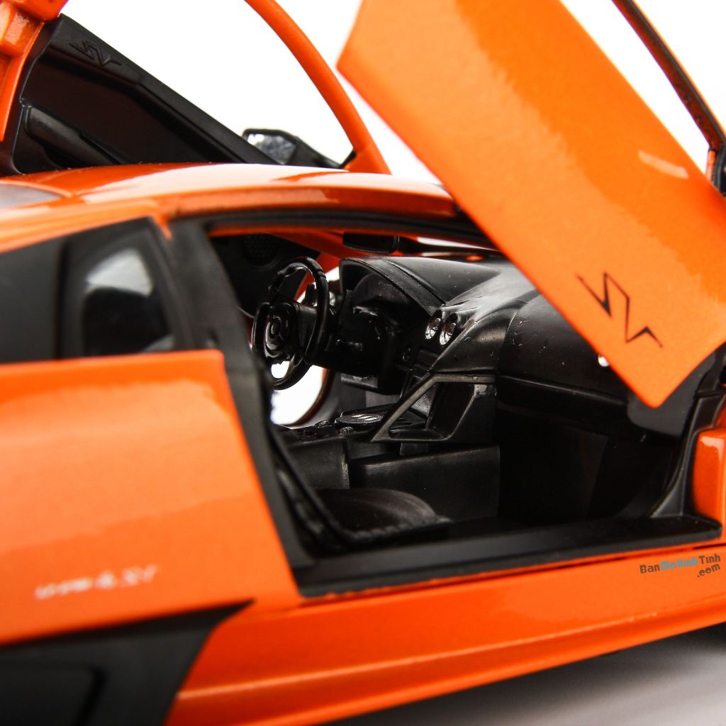 Mô hình xe Lamborghini Murcielago LP670 SV Orange 1:24 MZ (11)
