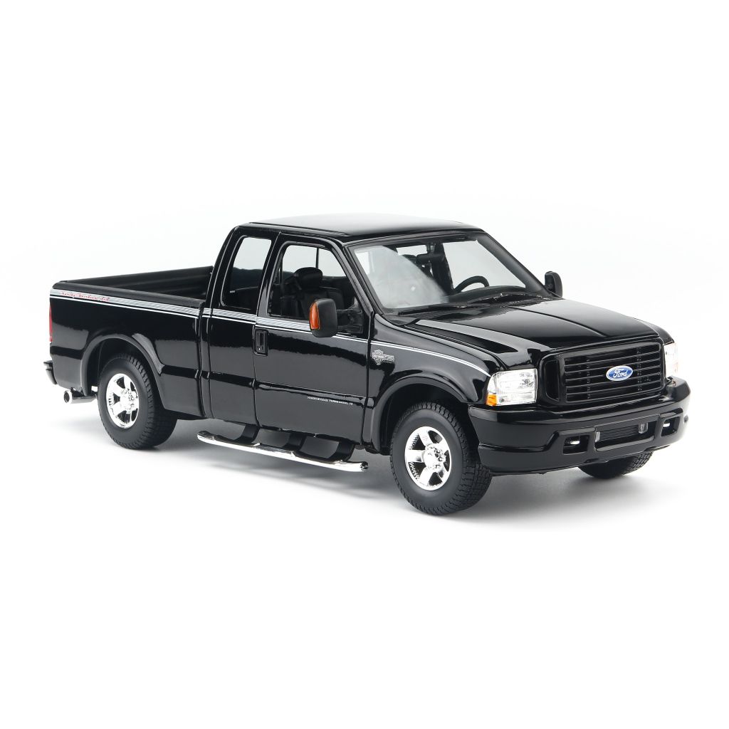 Mô hình xe ô tô Ford F-350 Harley Davidson 2004 Black 1:18 Maisto MH-36690