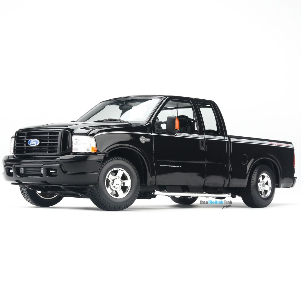 Mô hình xe ô tô Ford F-350 Harley Davidson 2004 Black 1:18 Maisto MH-36690 (4)