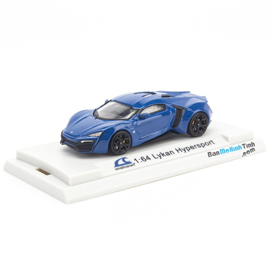 Mô hình xe Lykan Hypersport 1:64 Smallcarart Blue (1)