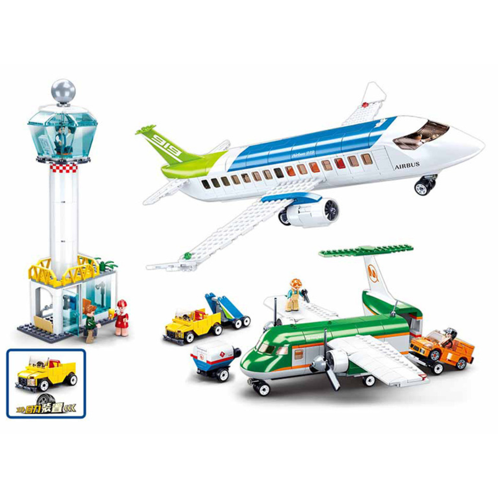 Bộ lắp ráp mô hình Máy Bay Vận Chuyển Sluban